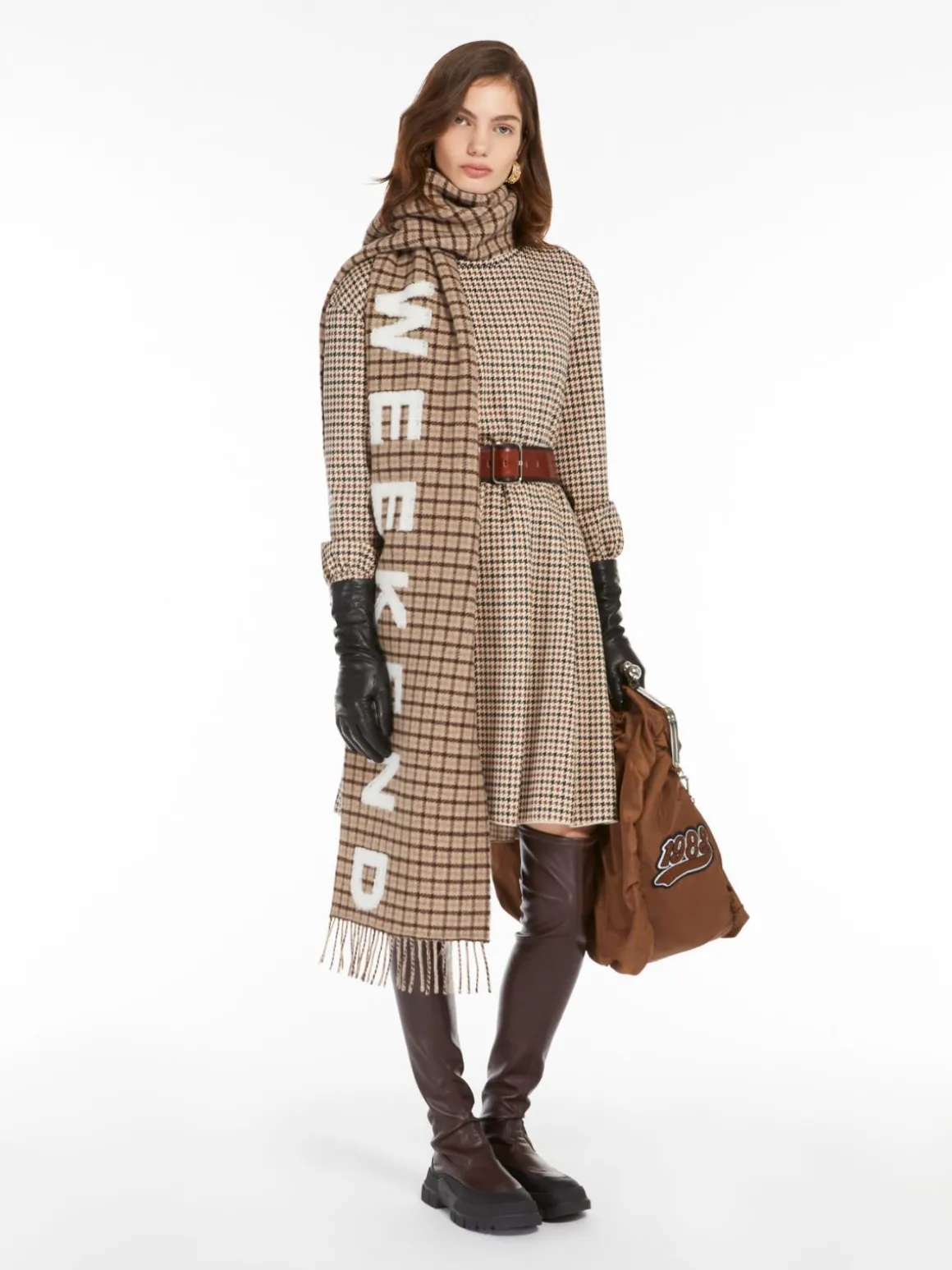 Outlet Abito fit and flare in jersey stampato Abiti