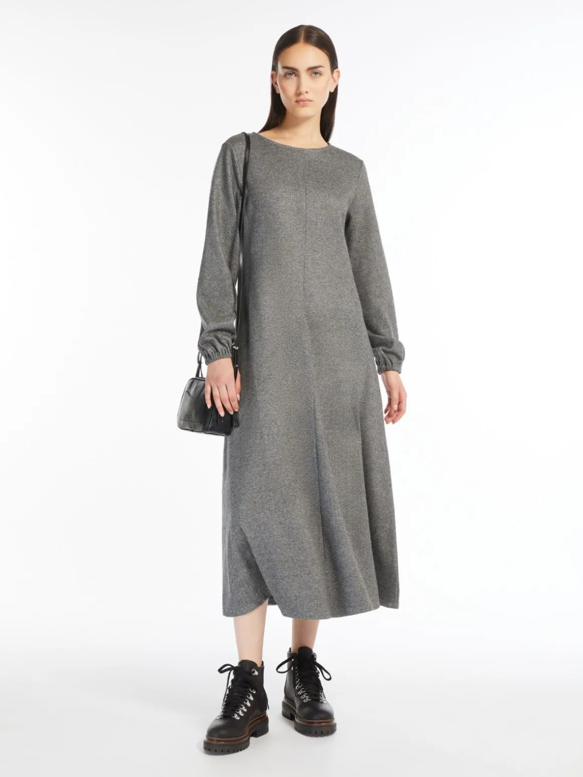 Sale Abito fluido in jersey jacquard Abiti