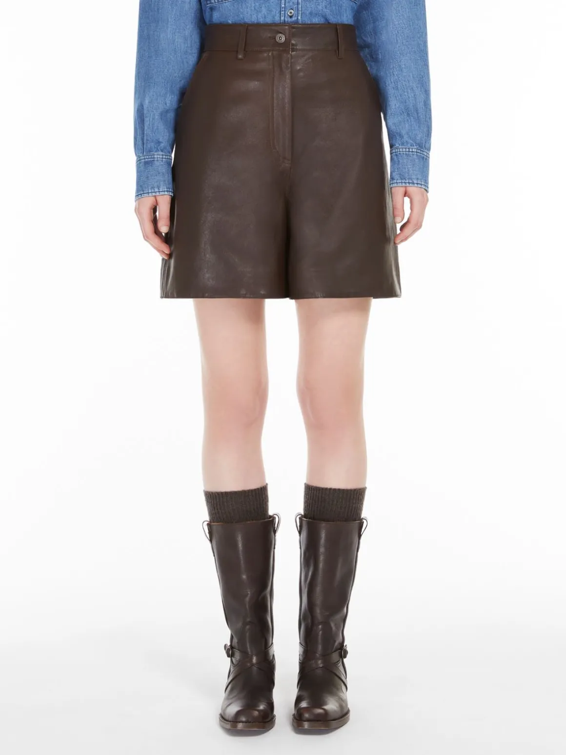 Best Sale Bermuda in nappa Pantaloniejeans