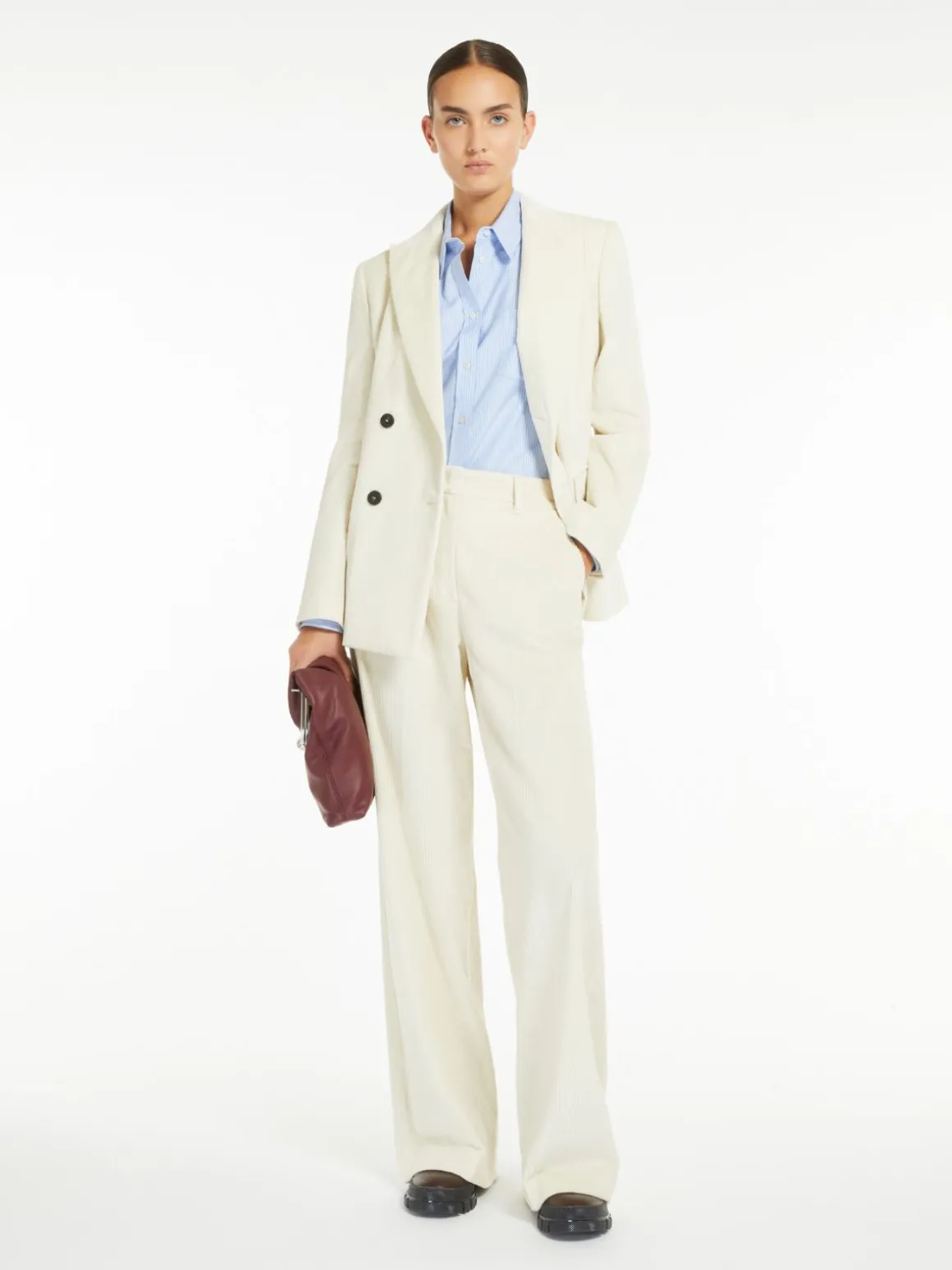 Clearance Blazer doppiopetto in velluto Giacche Eblazer