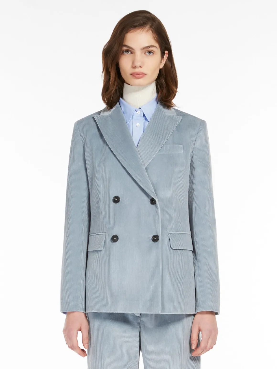 Hot Blazer doppiopetto in velluto Completie Tailleur | Giacche Eblazer