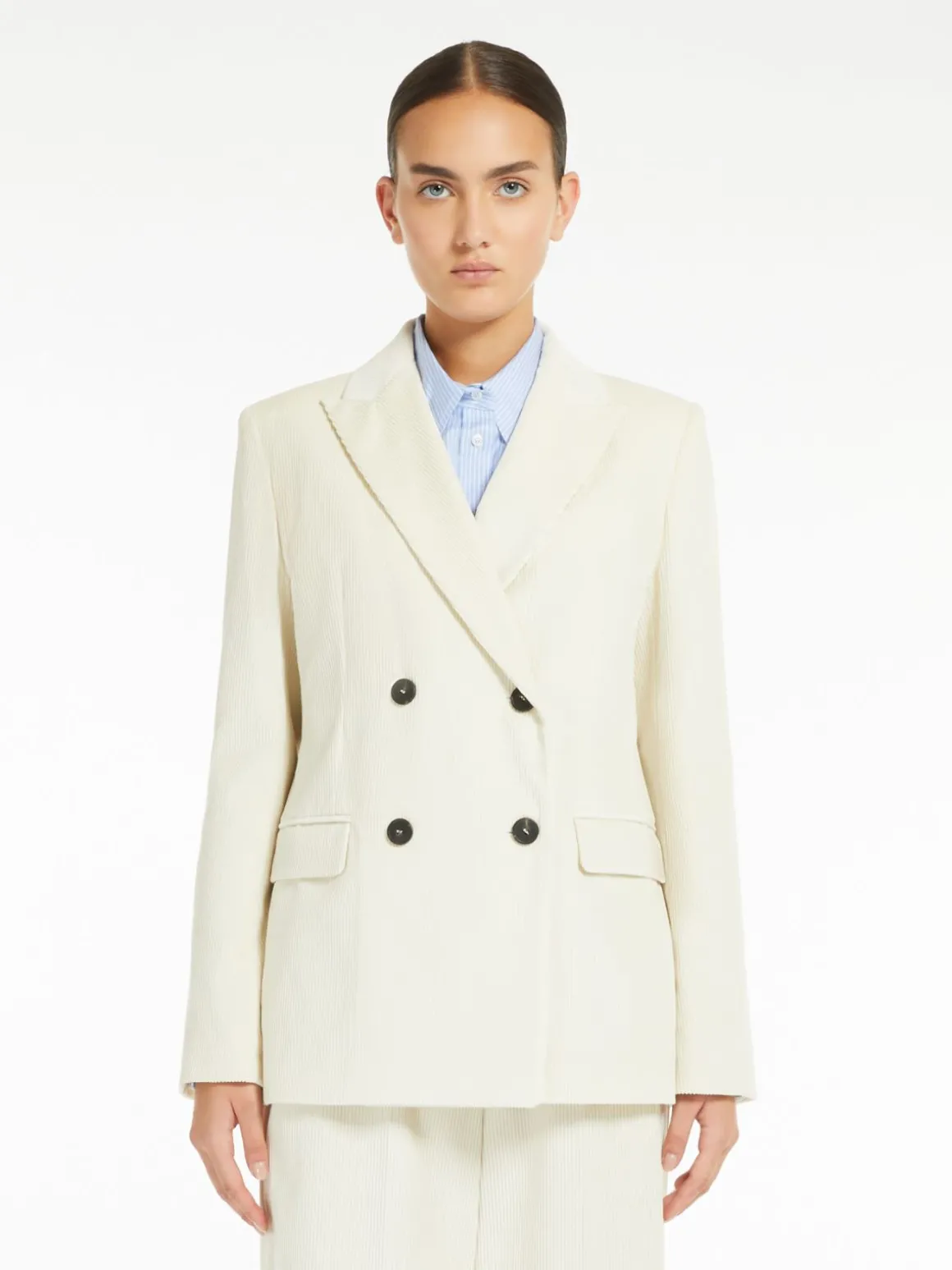 Clearance Blazer doppiopetto in velluto Giacche Eblazer