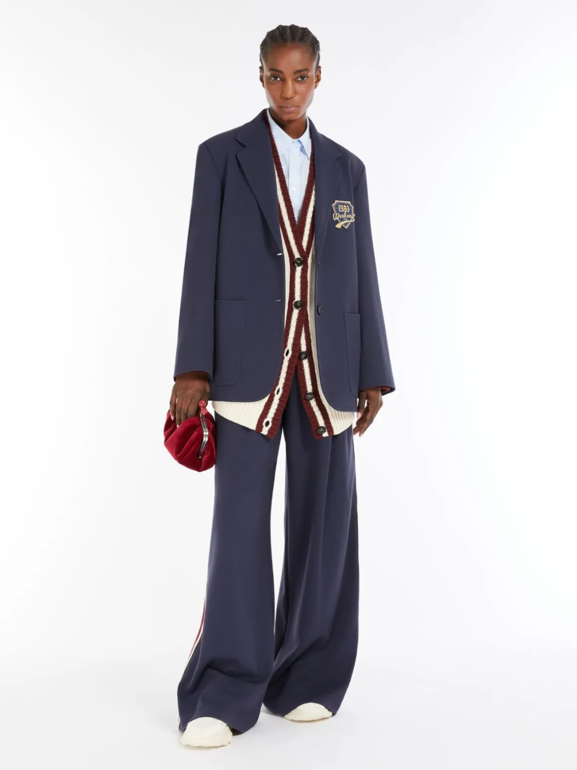 Outlet Blazer in jersey con ricamo Giacche Eblazer