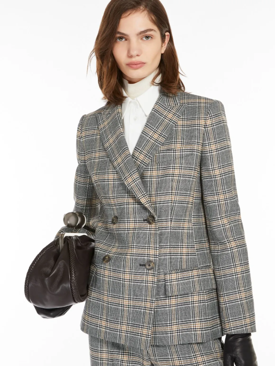 blazer_in_lana_disegnata_3.webp Best Sale Blazer in lana disegnata Completie Tailleur | Giacche Eblazer