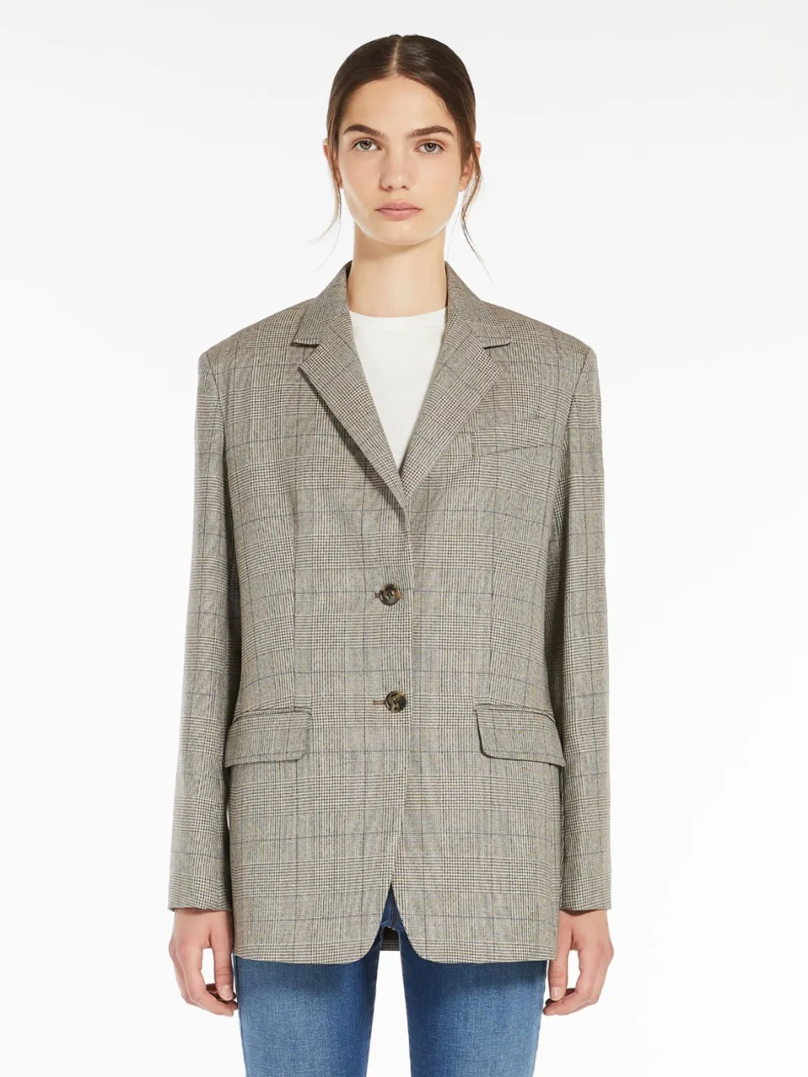 Hot Blazer monopetto in batavia di lana Giacche Eblazer