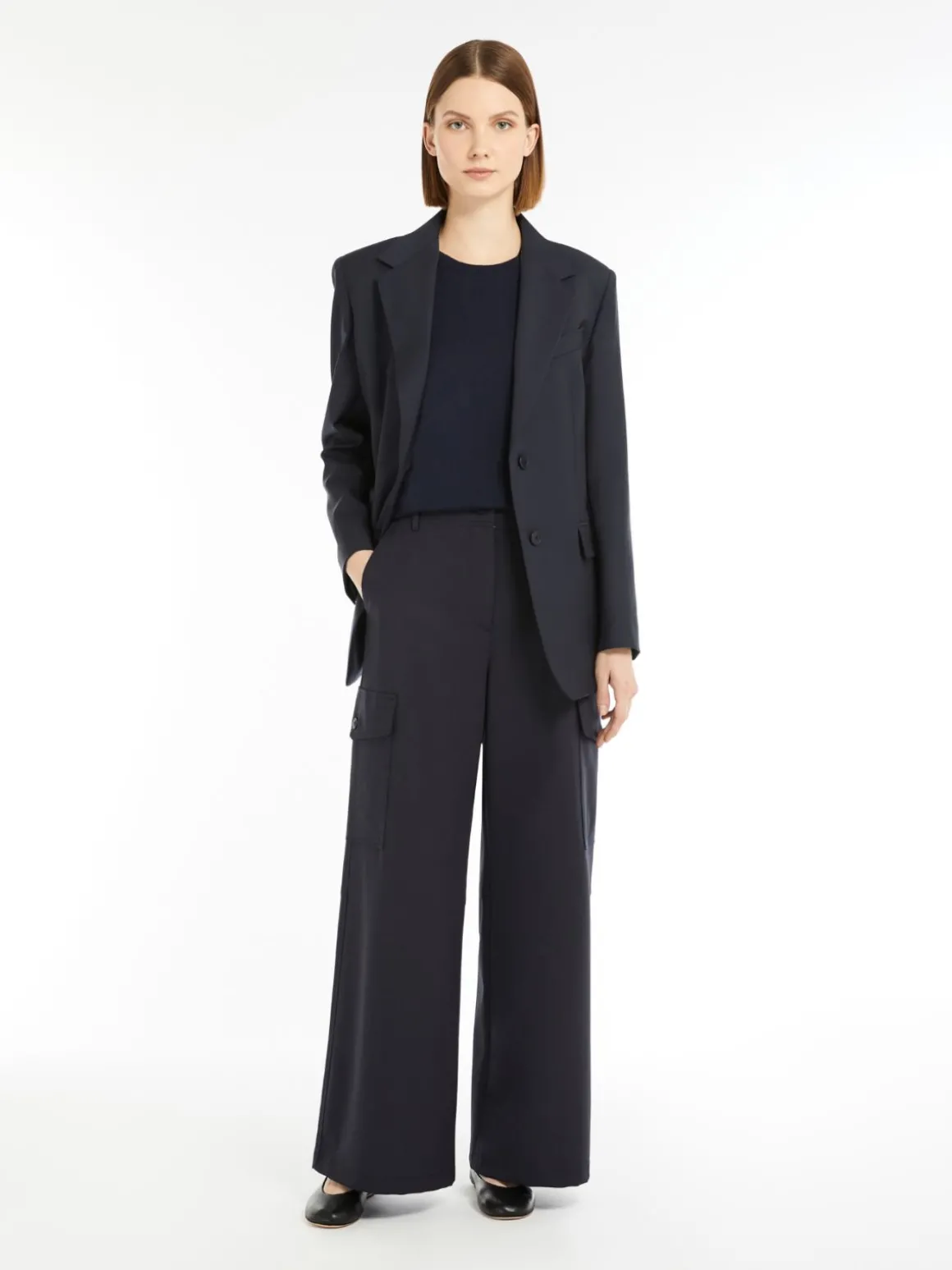 Cheap Blazer monopetto in tela di mista lana Giacche Eblazer