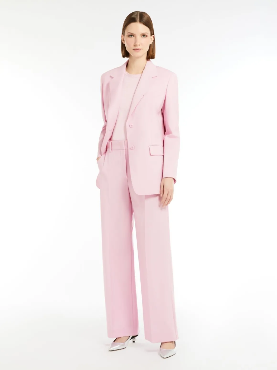 Sale Blazer monopetto in tela di mista lana Giacche Eblazer