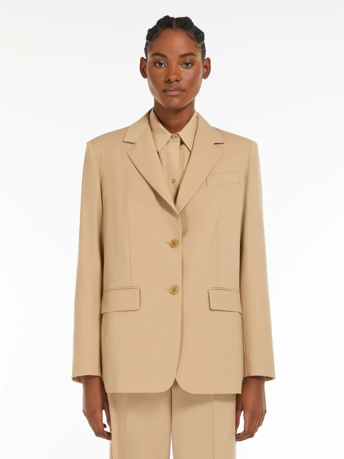 Flash Sale Blazer monopetto in tela di mista lana Giacche Eblazer
