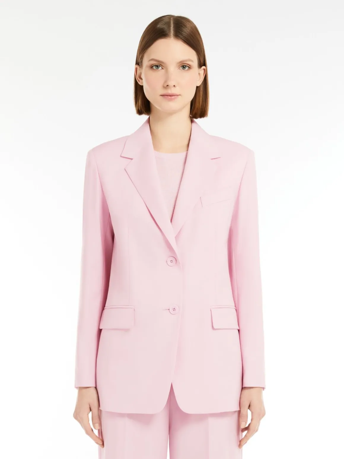 Sale Blazer monopetto in tela di mista lana Giacche Eblazer