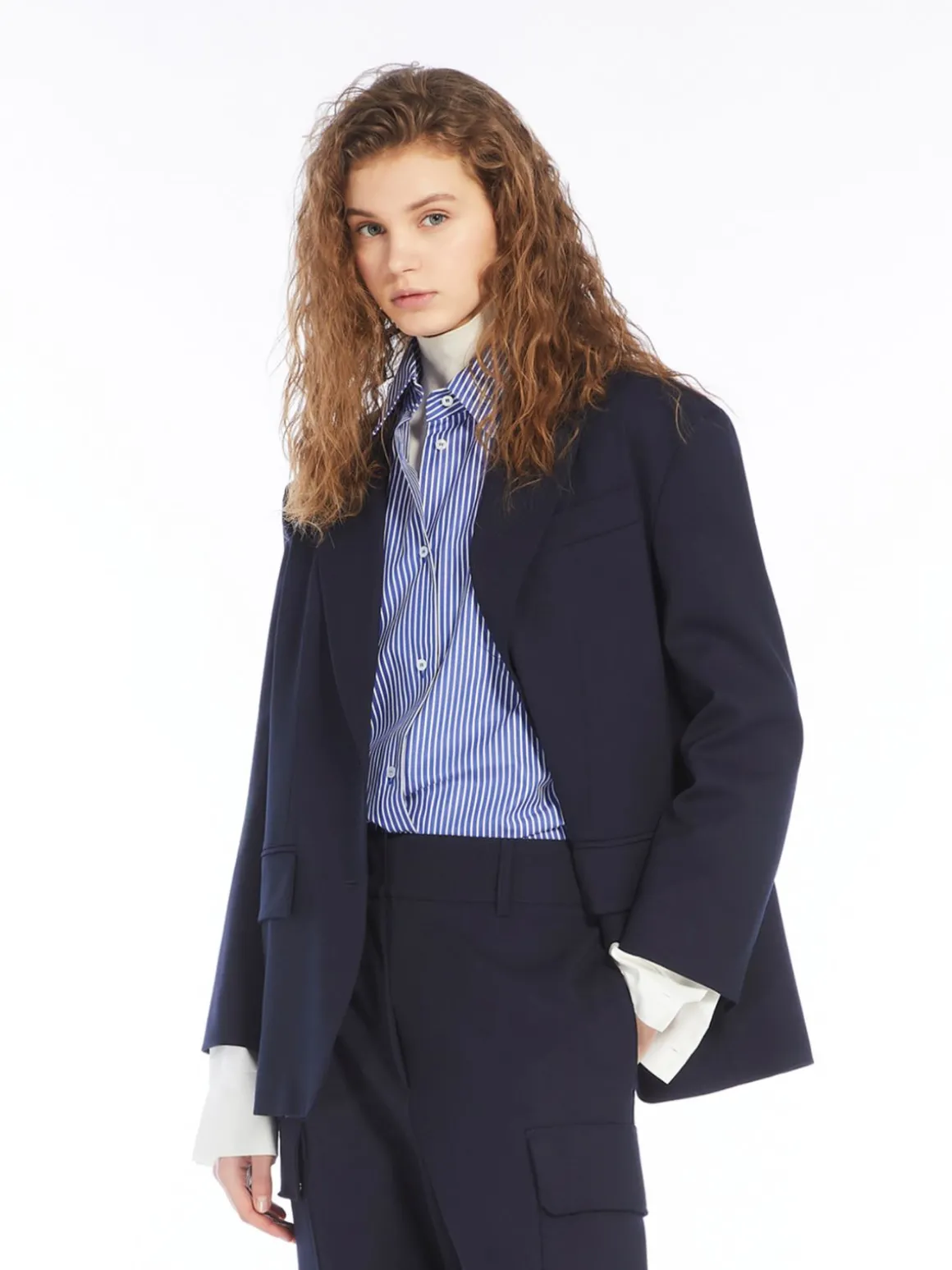 blazer_over_in_gabardina_mista_lana_3.webp Online Blazer over in gabardina mista lana Giacche Eblazer