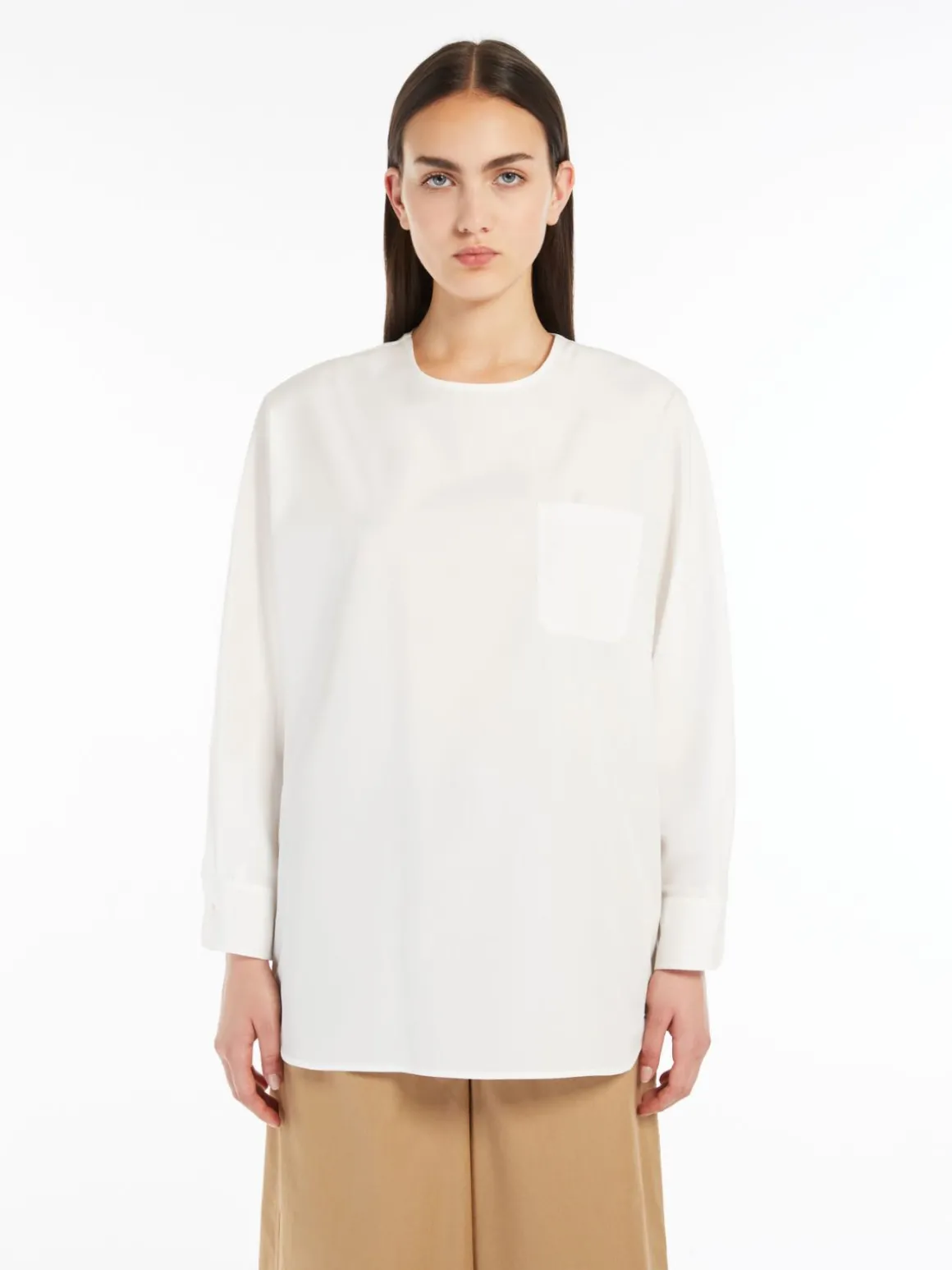 Outlet Blusa in popeline di cotone Camicie E Bluse