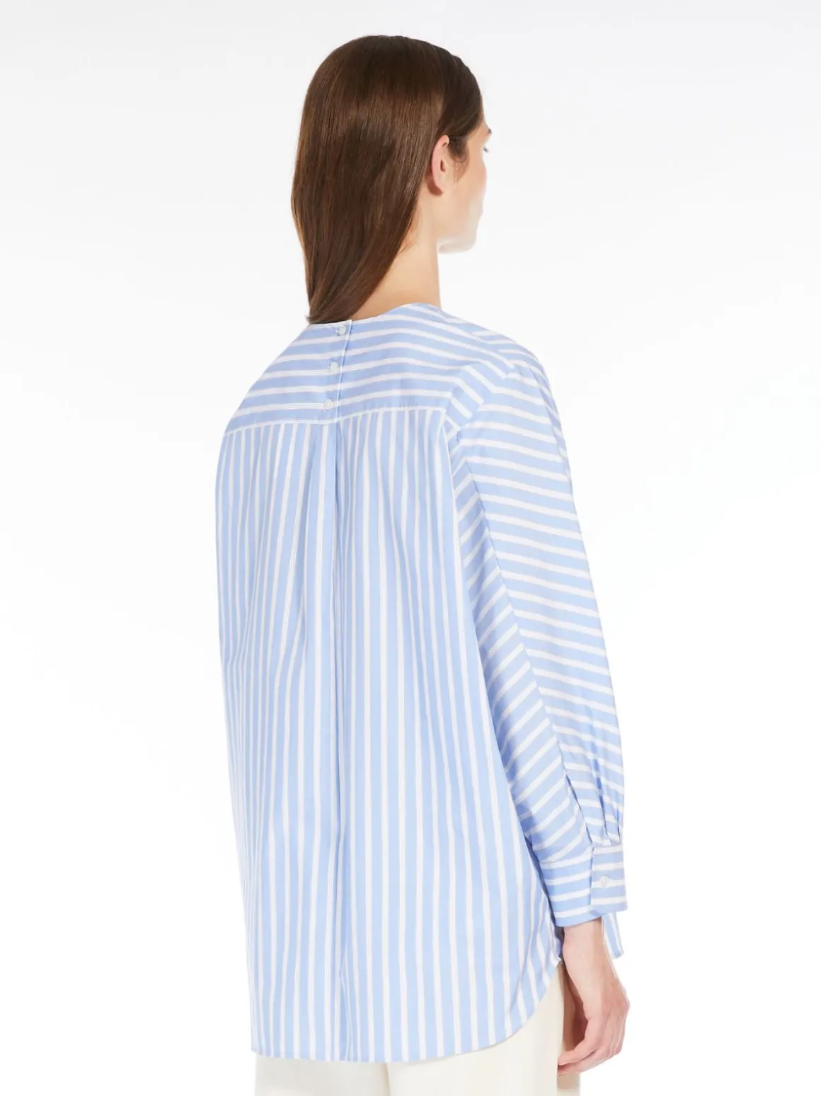 blusa_in_popeline_di_cotone_2.webp Sale Blusa in popeline di cotone Camicie E Bluse