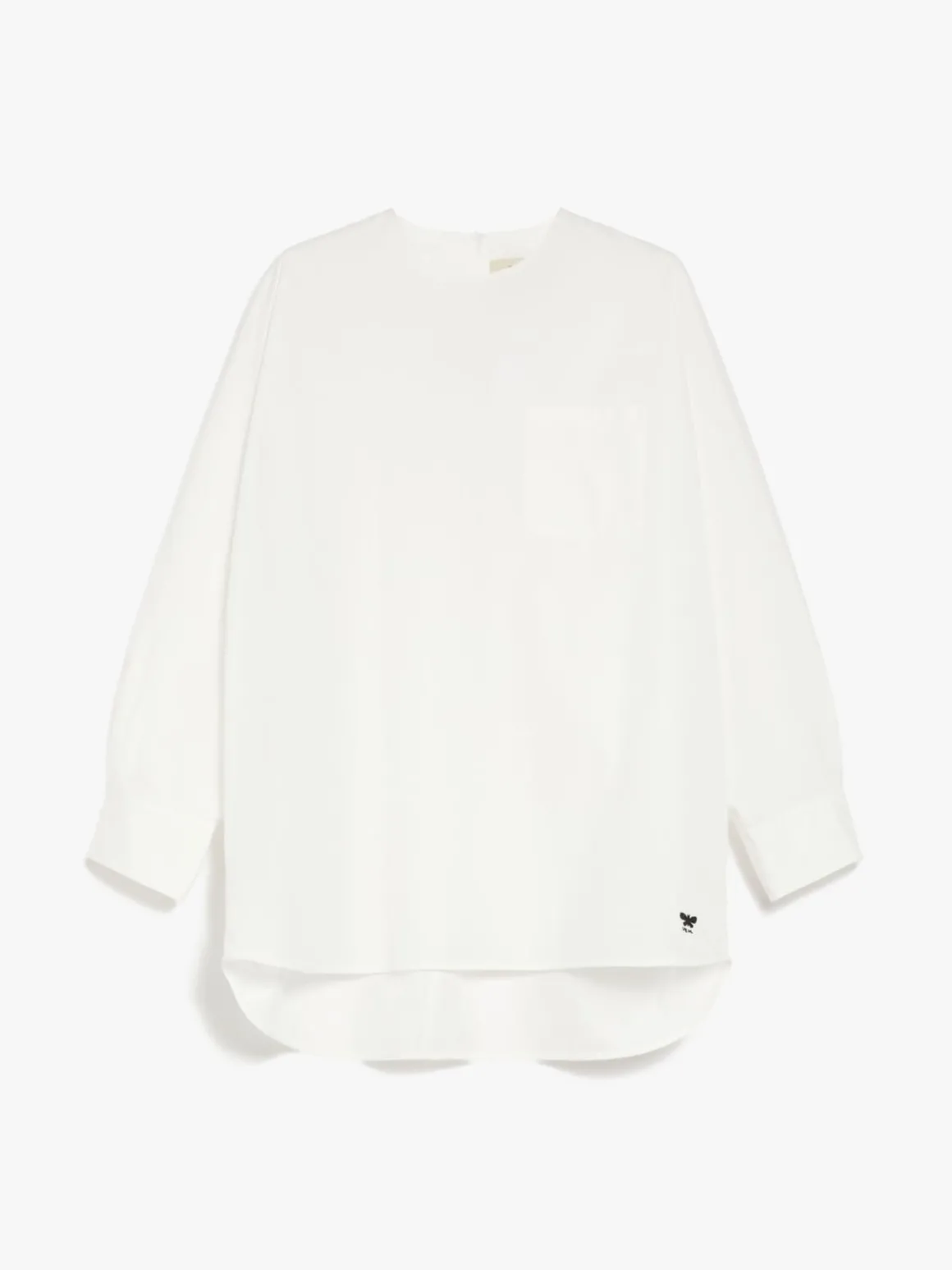 blusa_in_popeline_di_cotone_5.webp Outlet Blusa in popeline di cotone Camicie E Bluse