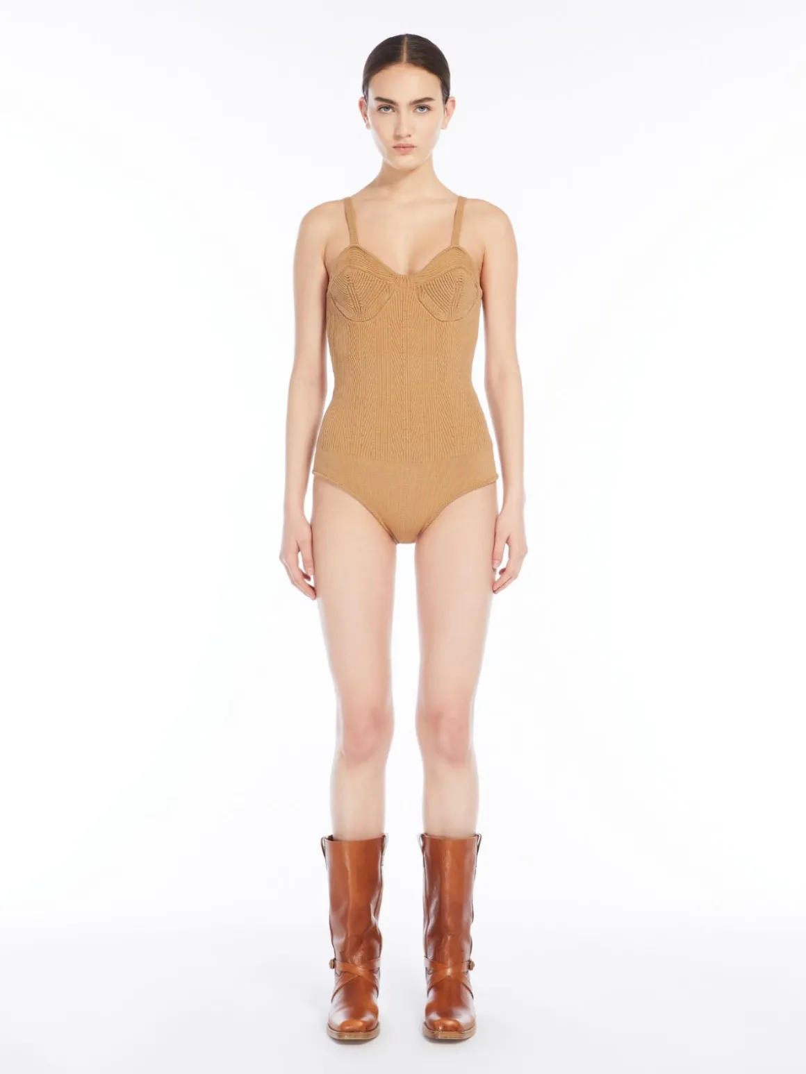 Fashion Body in maglia a coste Maglie
