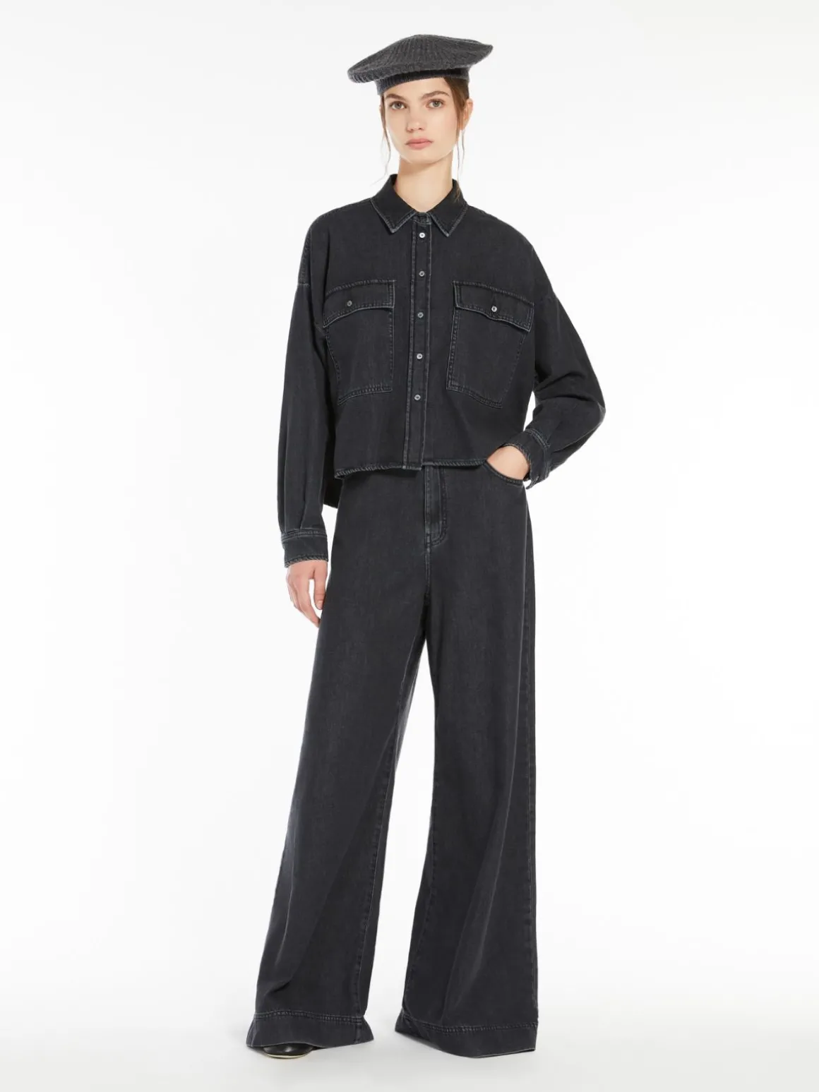 Outlet Camicia boxy in denim Camicie E Bluse