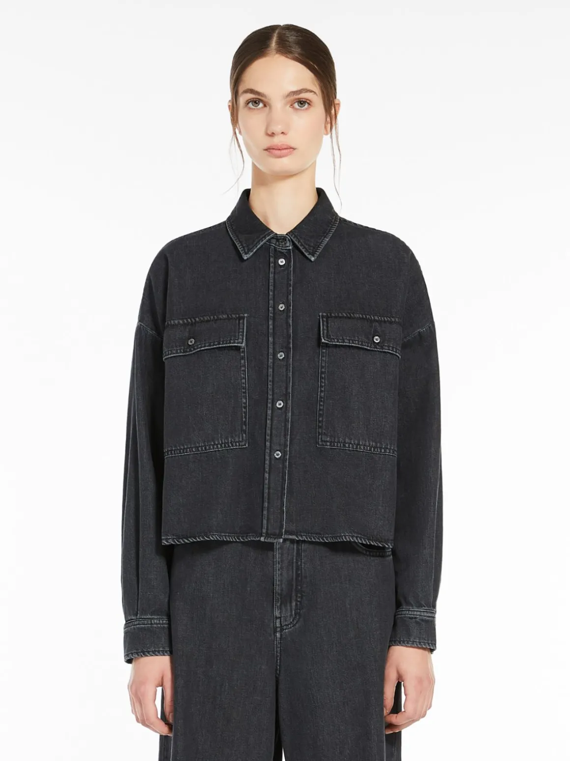 Outlet Camicia boxy in denim Camicie E Bluse