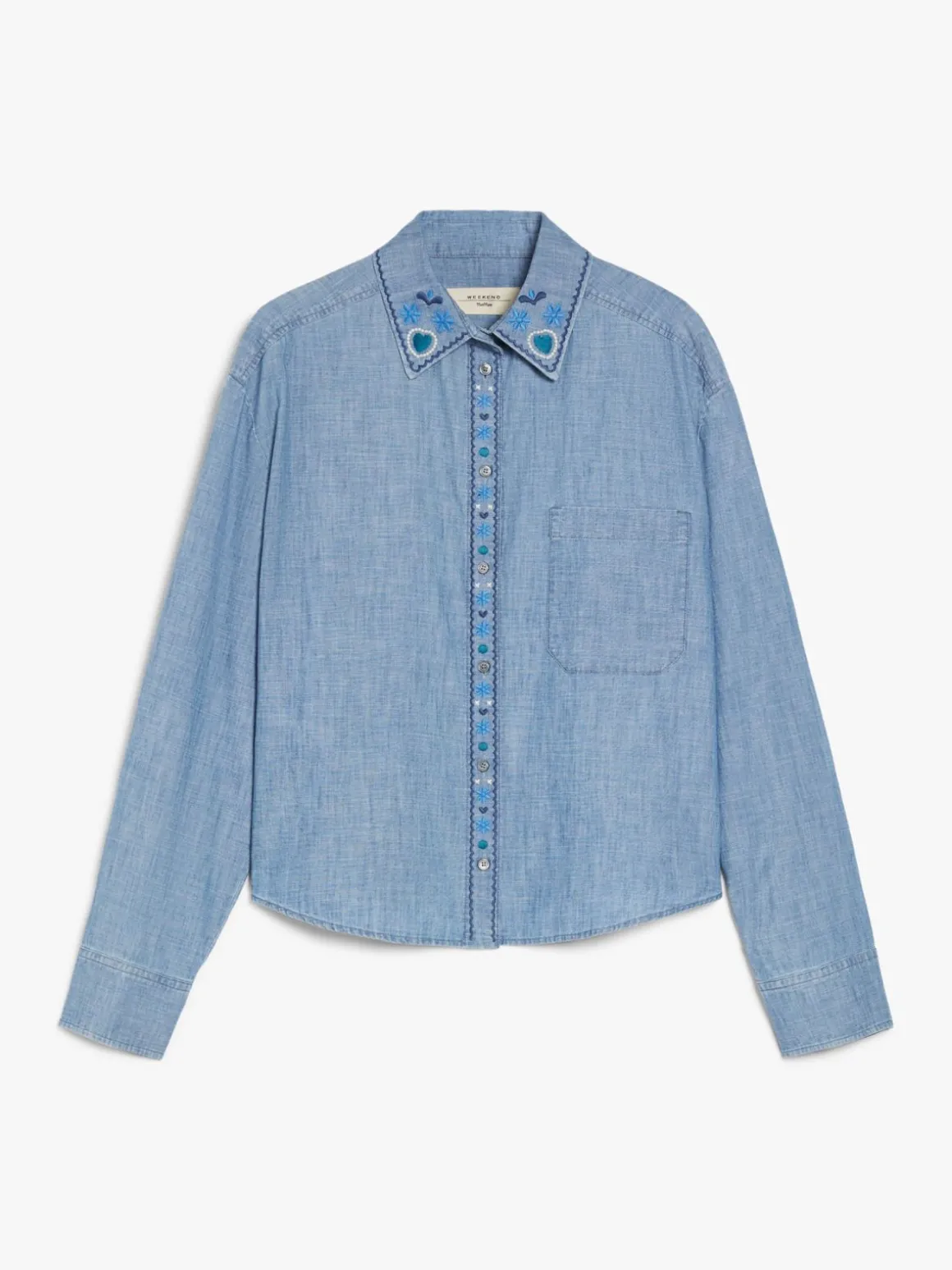 camicia_in_chambray_di_cotone_5.webp Discount Camicia in chambray di cotone Camicie E Bluse