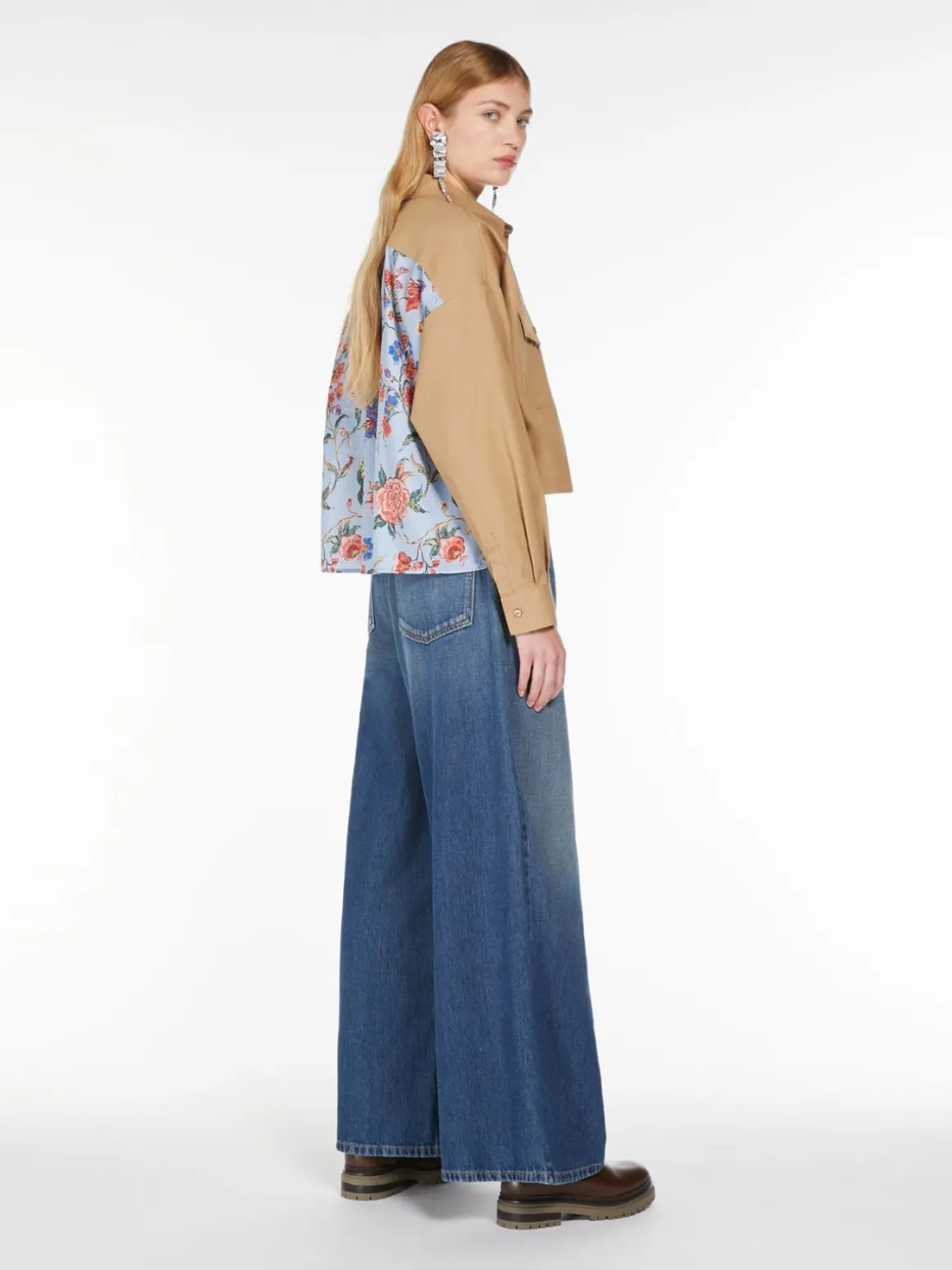 Outlet Camicia in cotone e twill stampato Camicie E Bluse