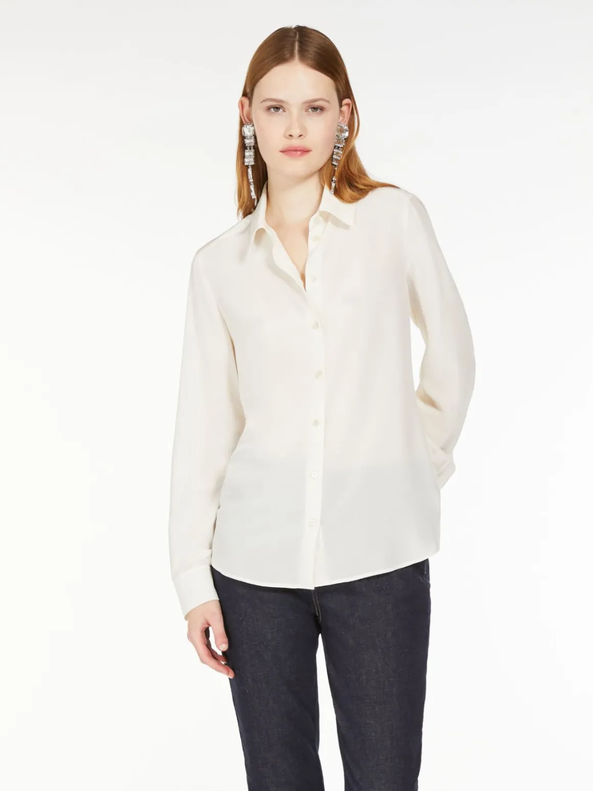 camicia_in_crpe_de_chine_lavata_3.webp Cheap Camicia in crêpe de Chine lavata Camicie E Bluse
