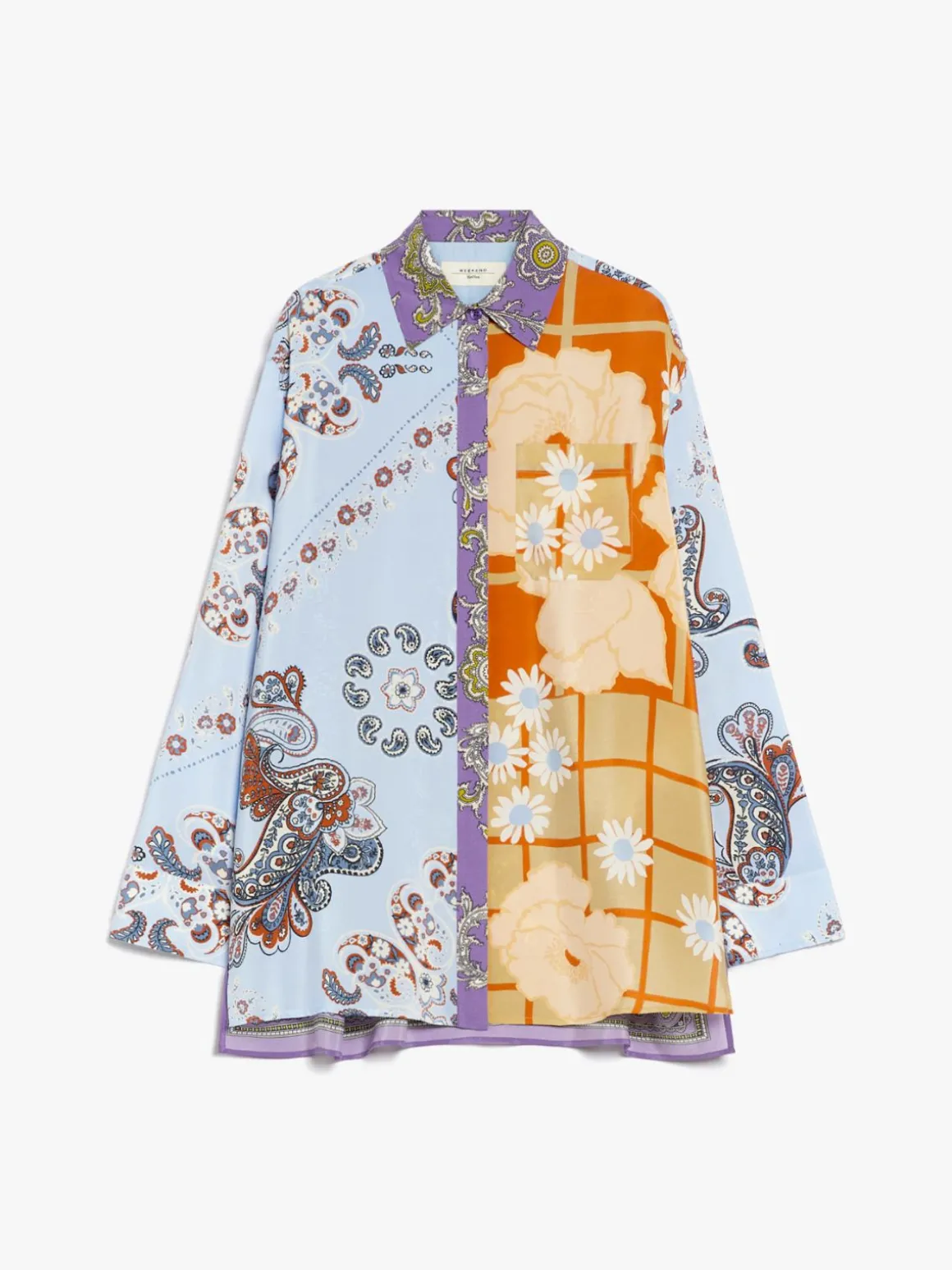 camicia_in_crpe_de_chine_stampata_4.webp Online Camicia in crêpe de Chine stampata Camicie E Bluse