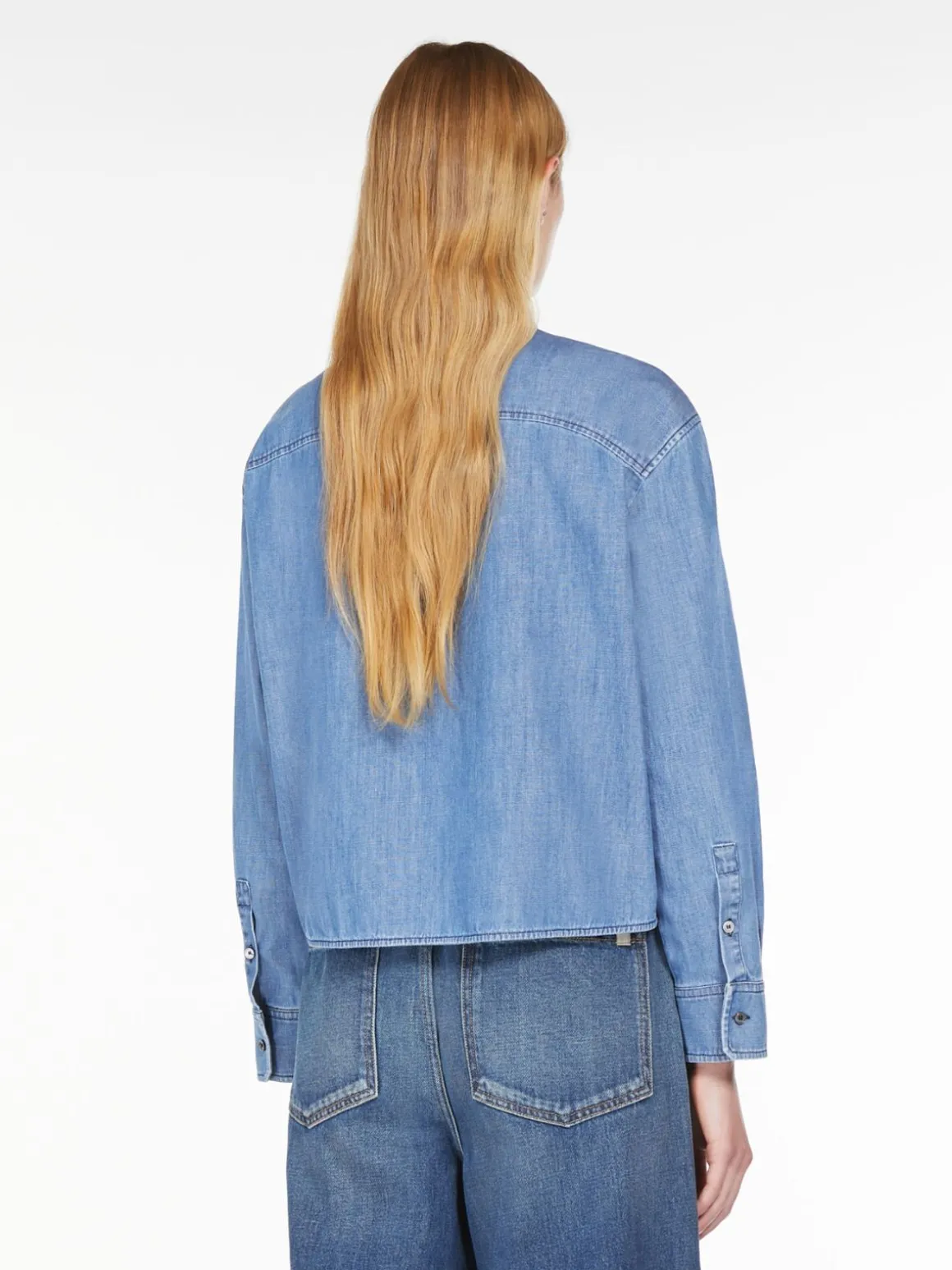 camicia_in_denim_di_cotone_2.webp Shop Camicia in denim di cotone Camicie E Bluse