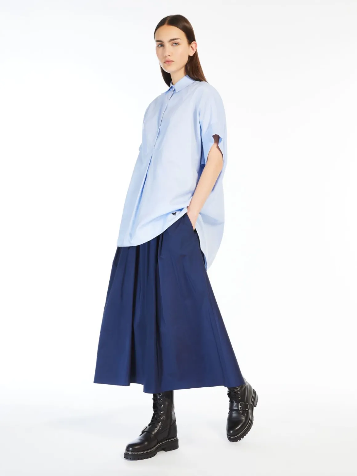 Clearance Camicia in popeline di cotone Camicie E Bluse