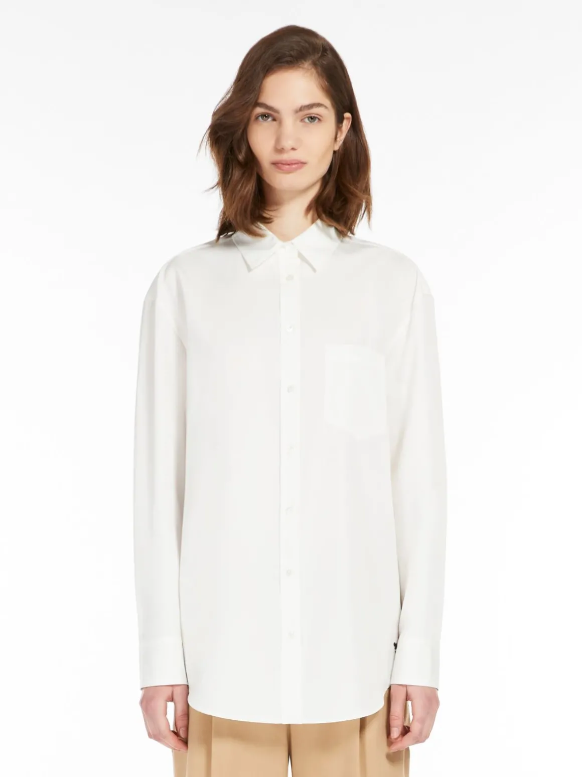 Best Sale Camicia in popeline di cotone Camicie E Bluse