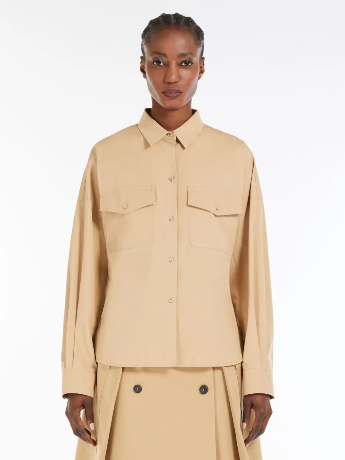 Cheap Camicia in popeline di cotone Camicie E Bluse