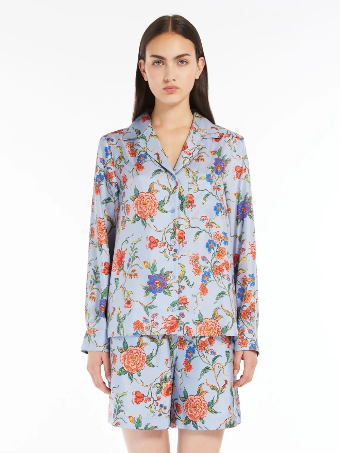 Online Camicia in twill di seta Completie Tailleur | Camicie E Bluse