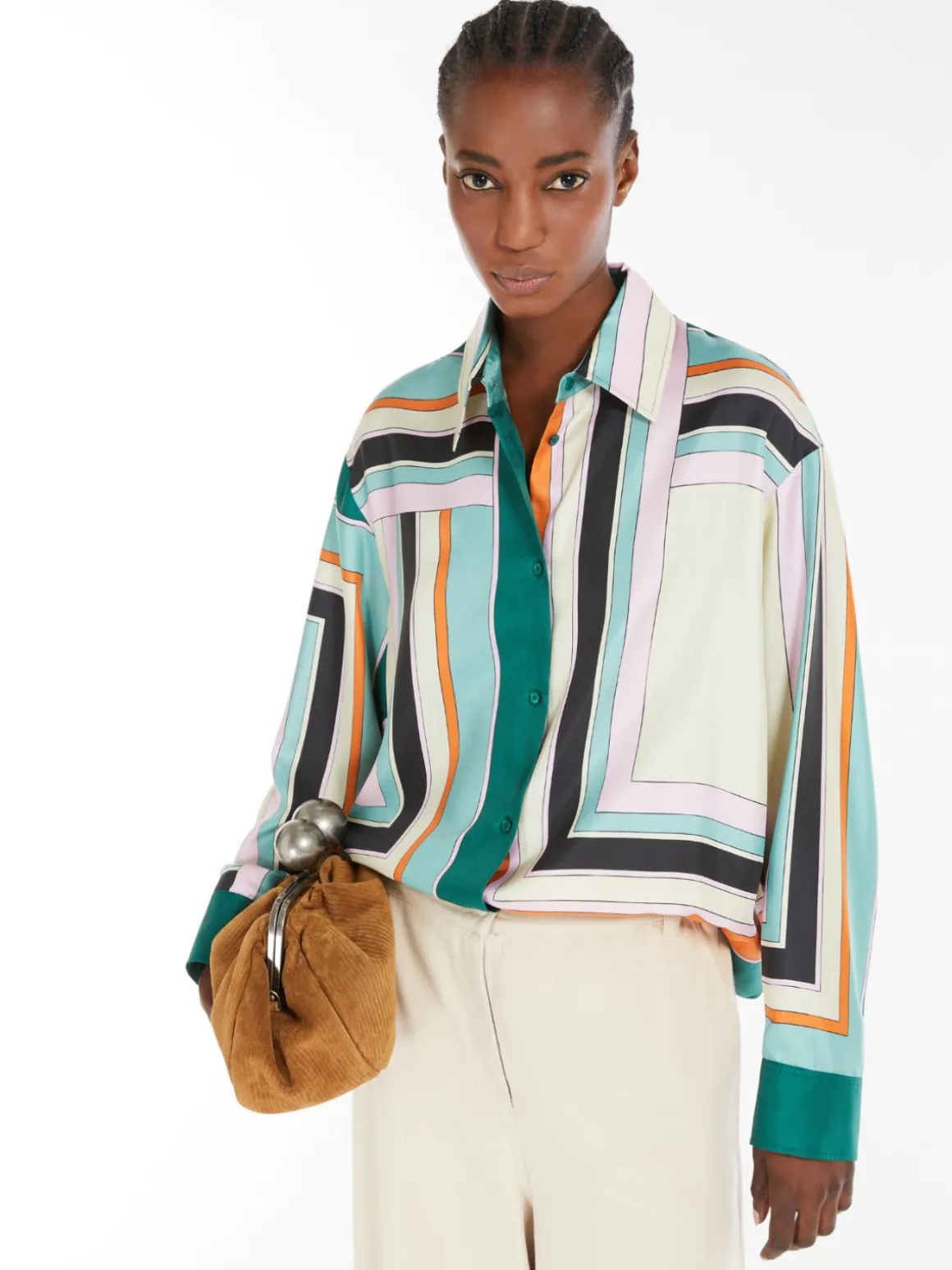 camicia_in_twill_di_seta_stampata_3.webp Cheap Camicia in twill di seta stampata Camicie E Bluse