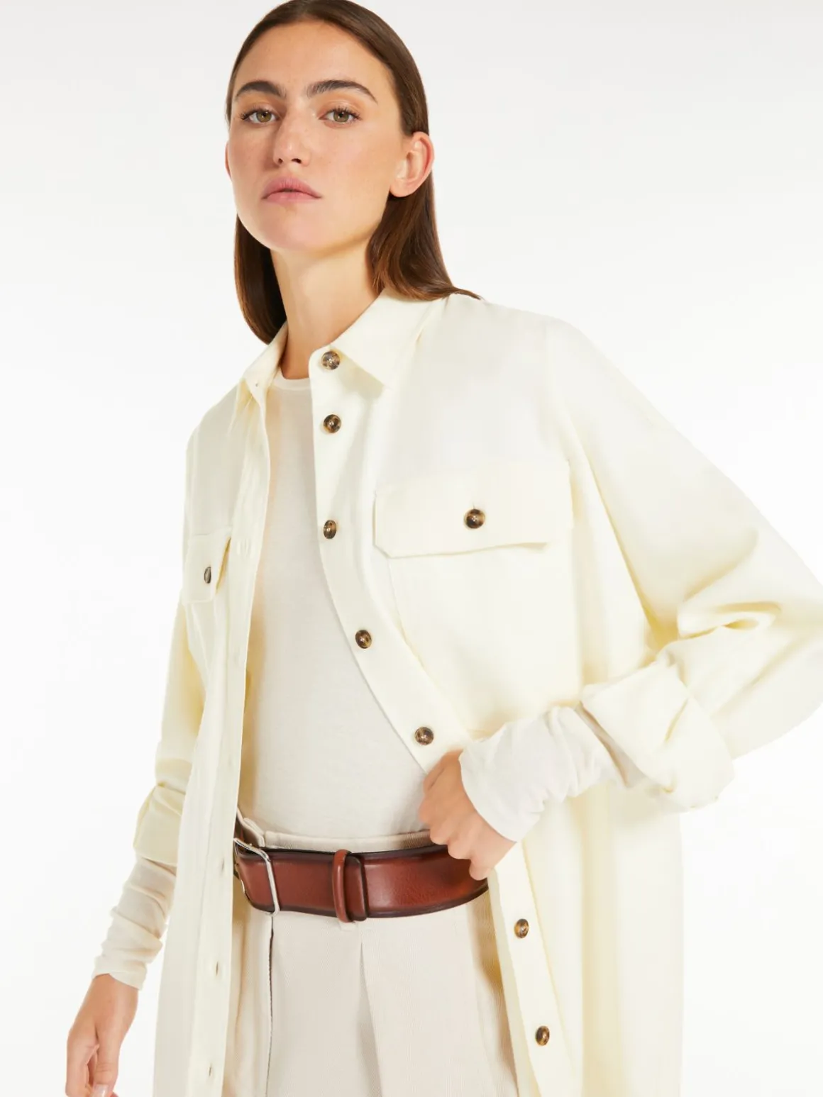 camicia_over_in_flanella_di_cotone_3.webp Cheap Camicia over in flanella di cotone Completie Tailleur | Camicie E Bluse