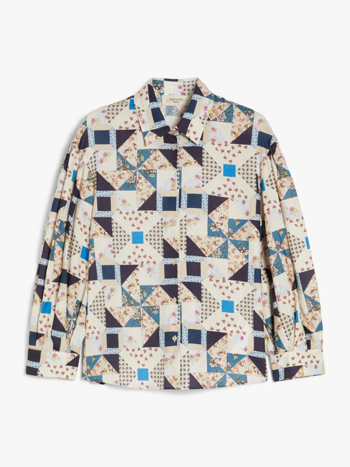 camicia_patchwork_in_raso_di_cotone_4.webp Shop Camicia patchwork in raso di cotone Camicie E Bluse