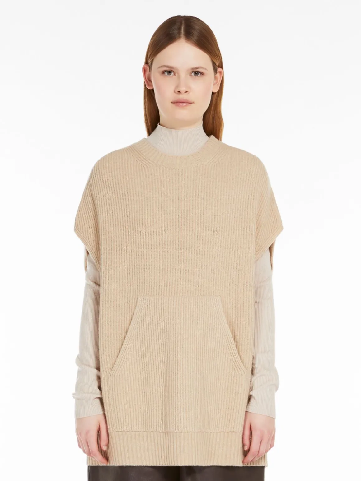 Shop Cappa in maglia a coste Gilet | Maglie