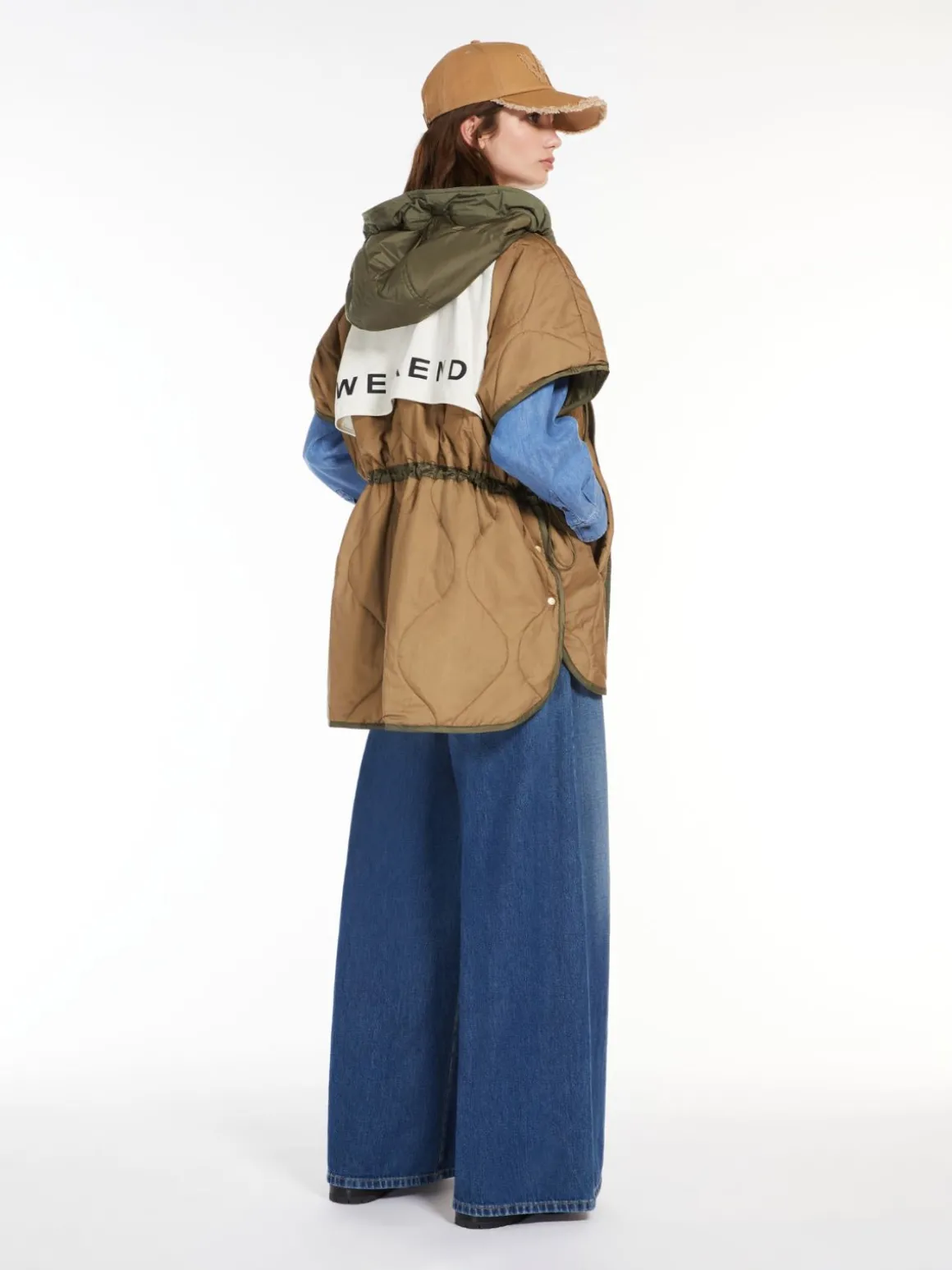 New Cappa reversibile in tela antigoccia Imbottiti E Parka