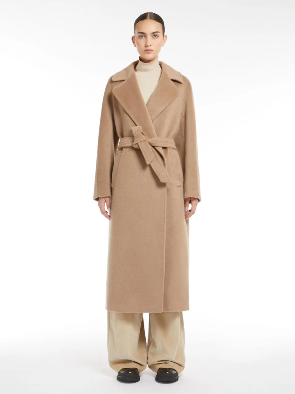Cheap Cappotto a vestaglia in lana e alpaca Cappottietrench