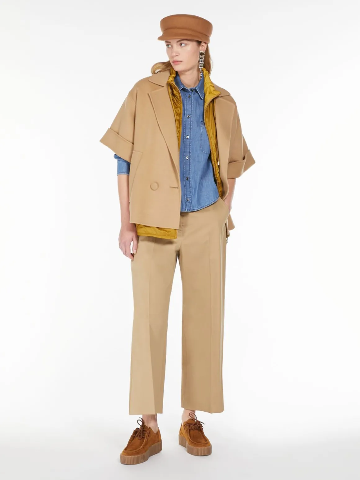 Hot Cappotto corto in lana Cappottietrench