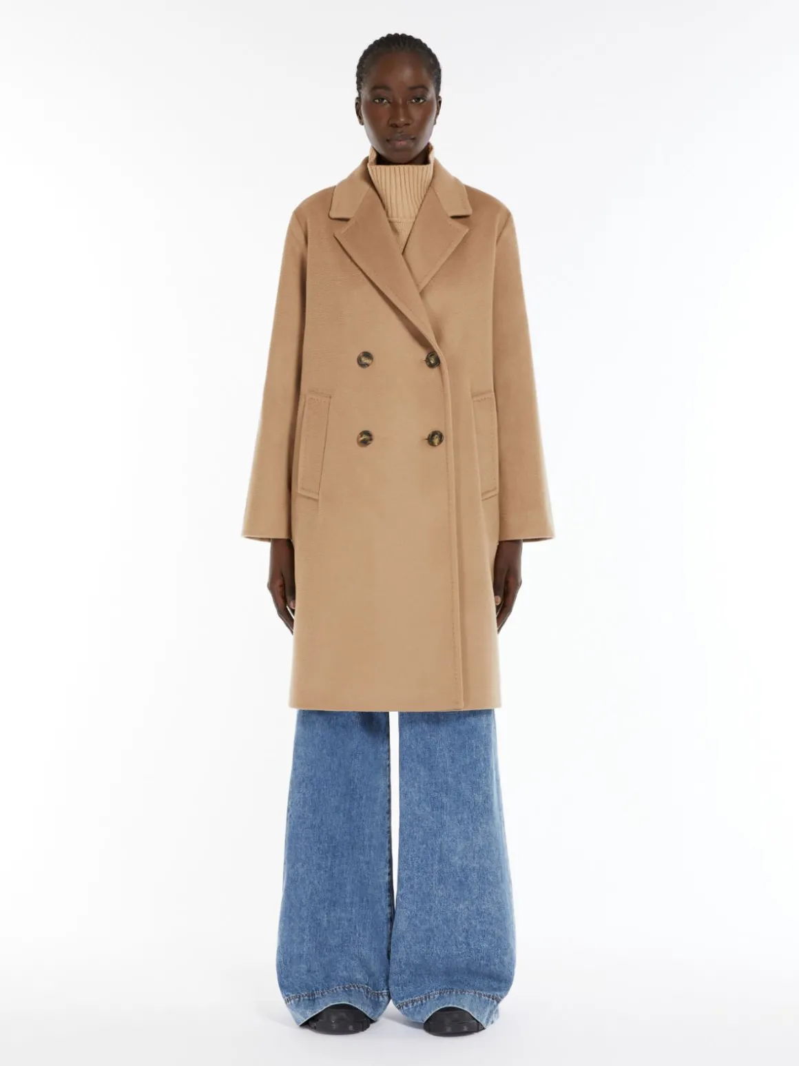 Online Cappotto doppiopetto in drap di lana Cappottietrench