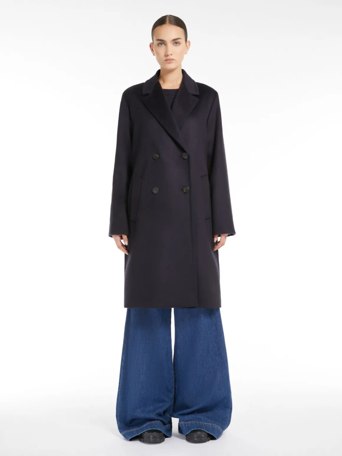 Online Cappotto doppiopetto in drap di lana Cappottietrench