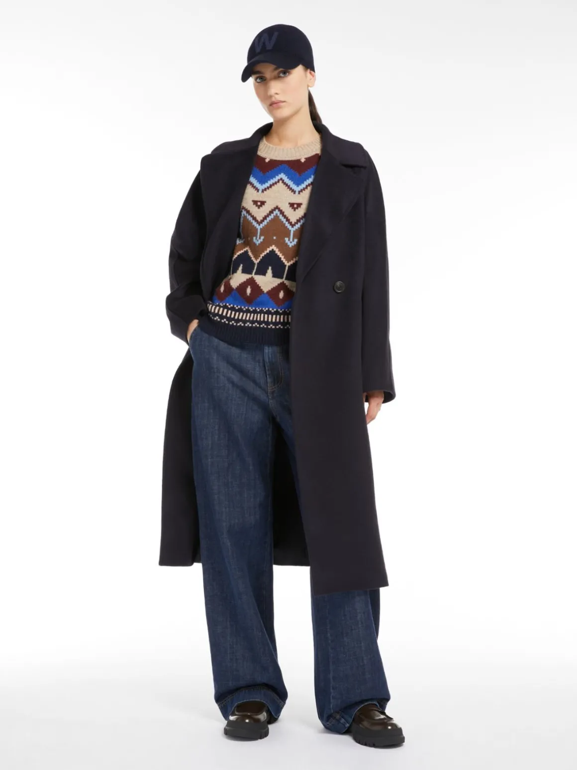 Online Cappotto in lana con cintura Cappottietrench