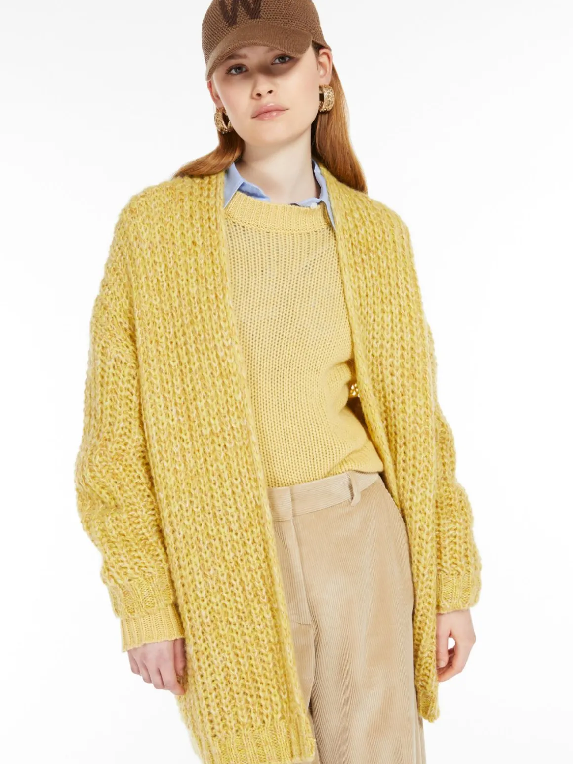 cardigan_a_coste_in_mohair_chin_3-2.webp Online Cardigan a coste in mohair chiné Maglie