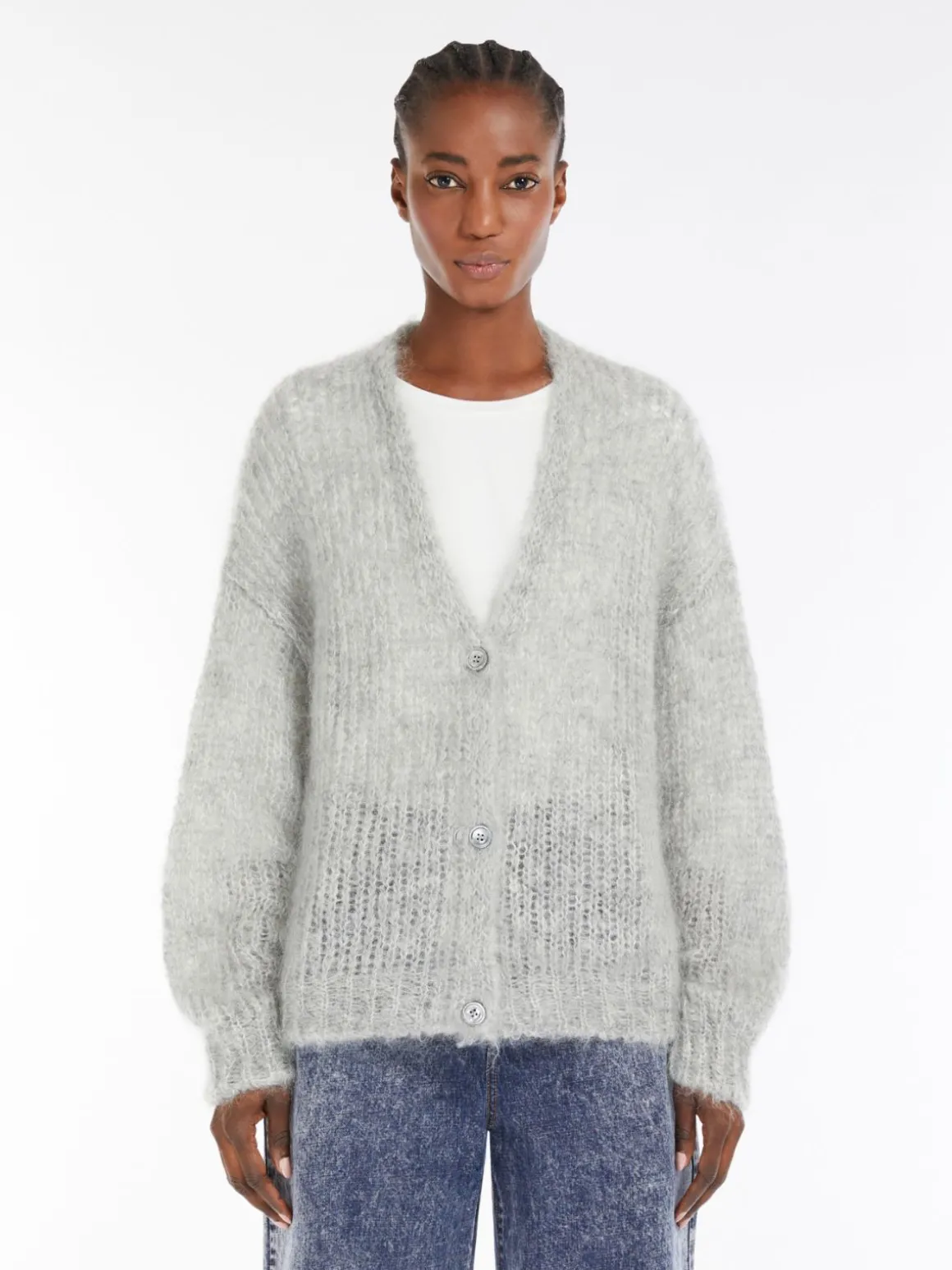 Cheap Cardigan in filato di mohair Maglie