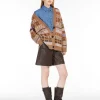 New Cardigan in lana e alpaca jacquard Maglie
