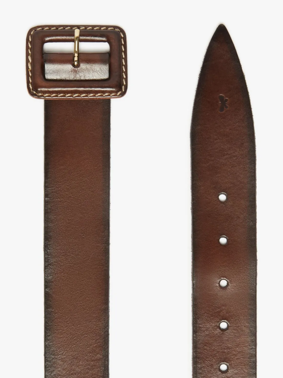 New Cintura in pelle con fibbia ricoperta Cinture,cappelli,accessori
