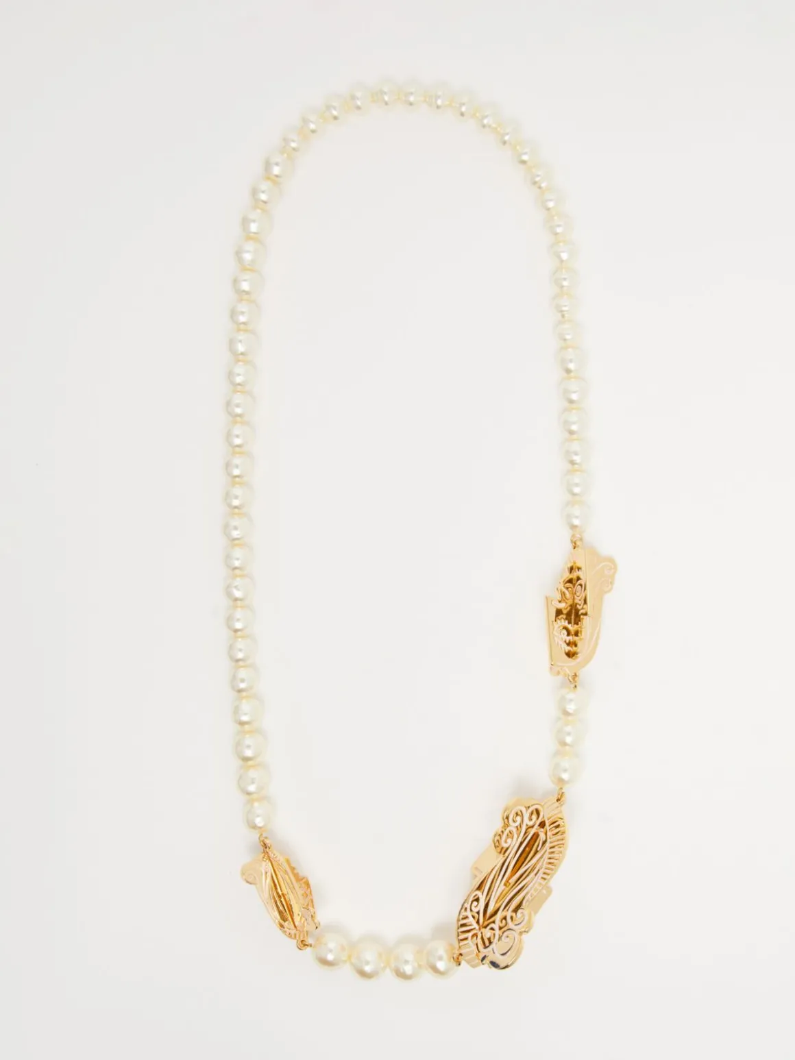 Sale Collana cubista con perle Bijoux