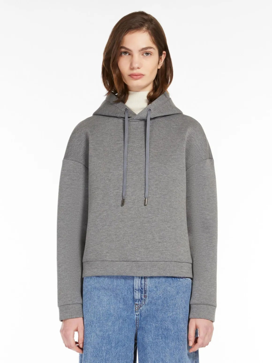 Shop Felpa con cappuccio in scuba T-shirt E Top