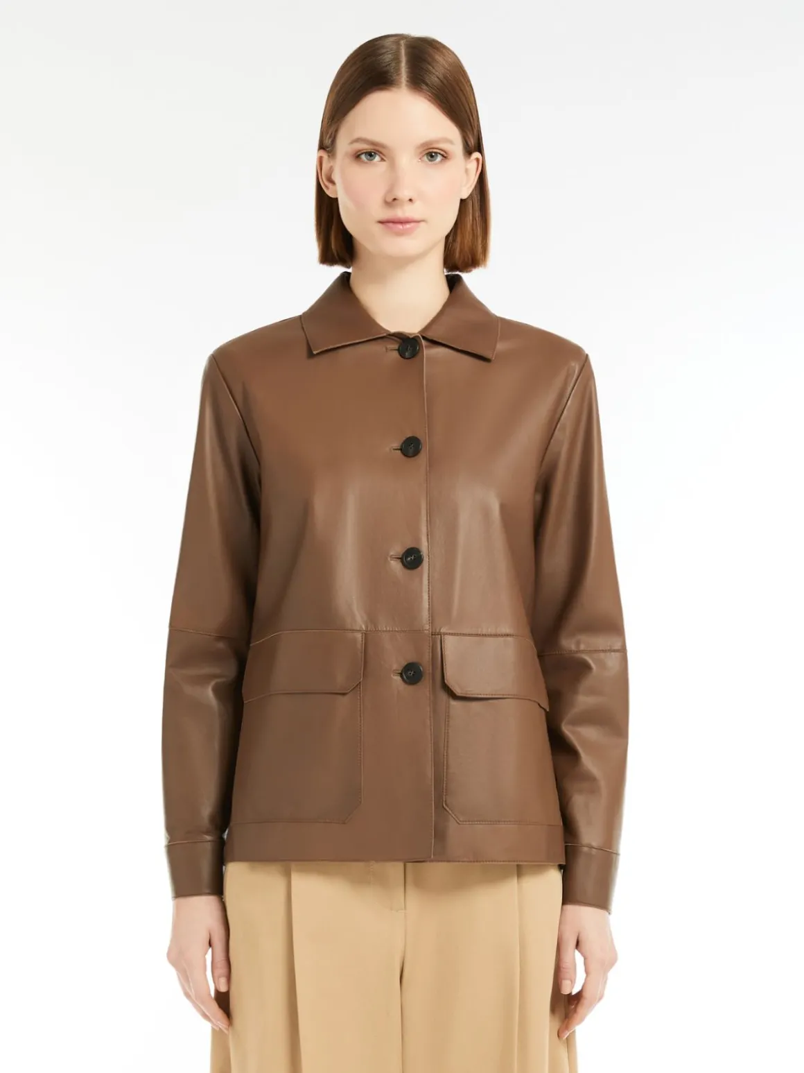 Clearance Giacca A-line in nappa Giacche Eblazer