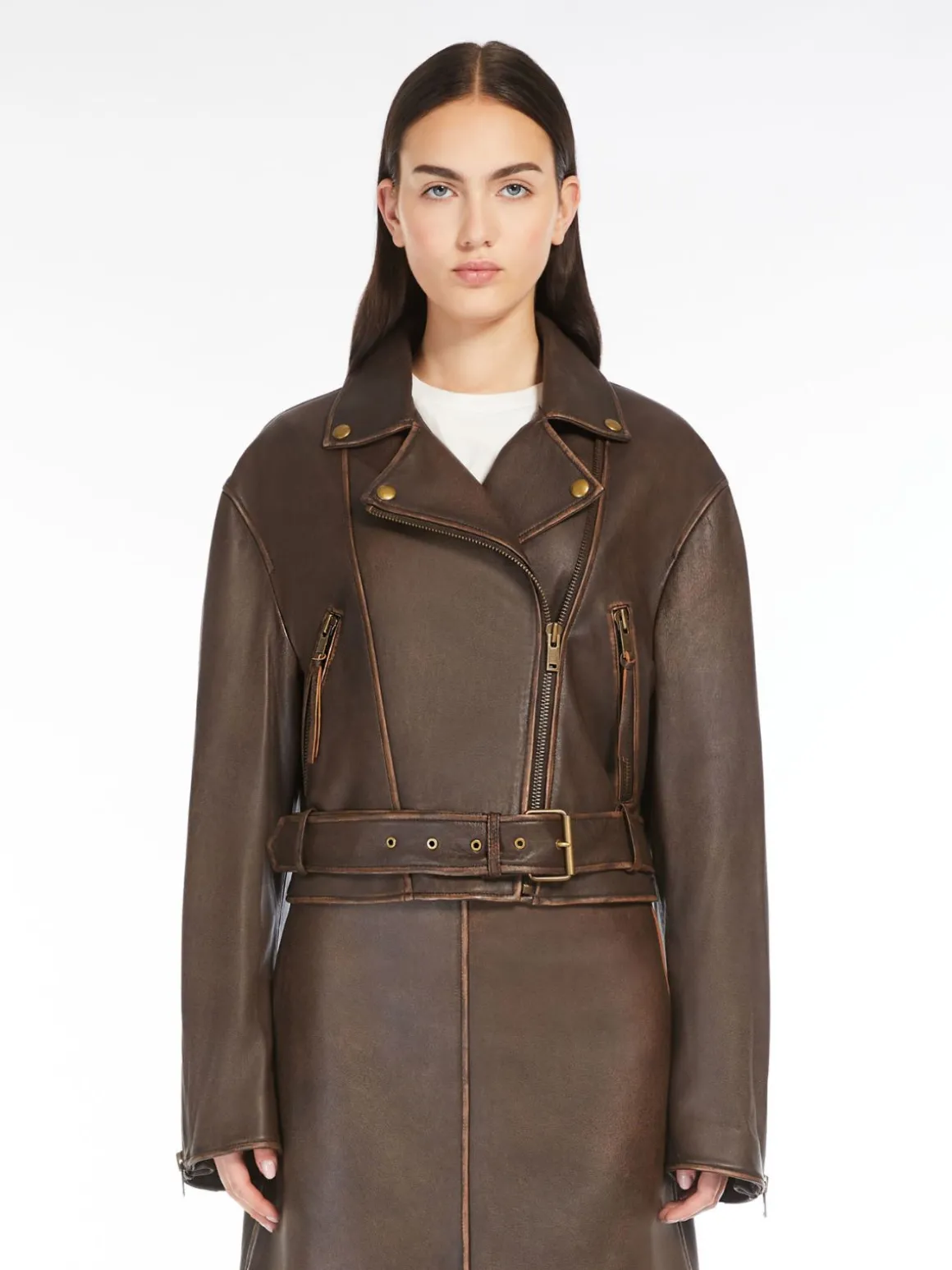 Fashion Giacca biker in pelle Giacche Eblazer