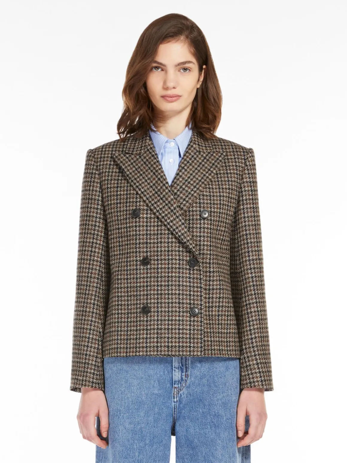 Clearance Giacca crop in mista lana Giacche Eblazer