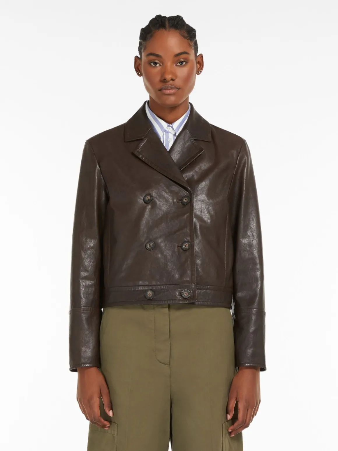 Outlet Giacca doppiopetto in nappa Giacche Eblazer