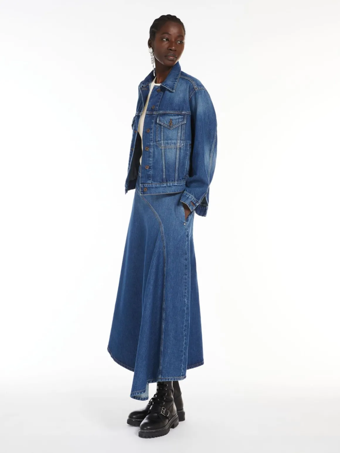 Fashion Giacca in denim di cotone Giacche Eblazer